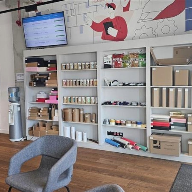 Balení příslušenství a vzorky produktů