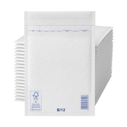 Luftpolsterumschläge VP B12, weiß, 140 × 225 mm – 200 Stück