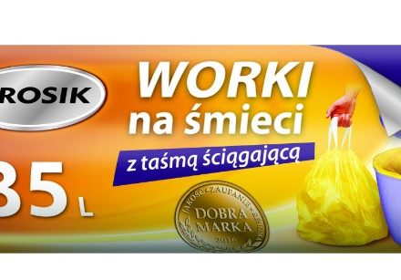 GROSIK Odpadkové pytle HD černá s páskou 35 l 15 ks