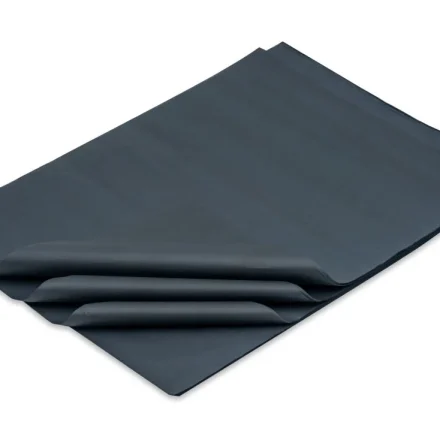 Černý ornamentový papír 38x50 cm pro balení, 500 listy