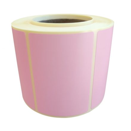 Samolepicí tepelné štítky 60x40 mm růžová, rolovat 500 ks