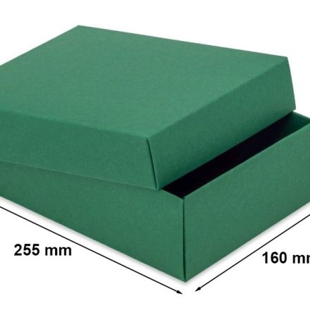 Dekorativní dárková kartonová krabička 255x160x75 gReen L