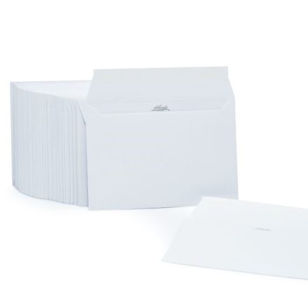 Dekorativní obálky C6 Delikátní bílá 120 g HK 114x162 mm 50 ks