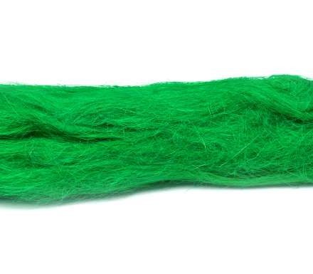 Sisal zelená, přírodní dekorativní vlákna velké balení cca. 400 g