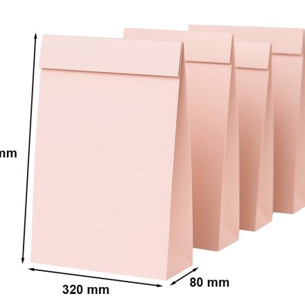 Prodloužená obálka kartonu C3/A3 320x450x80mm růžové 220g 10ks