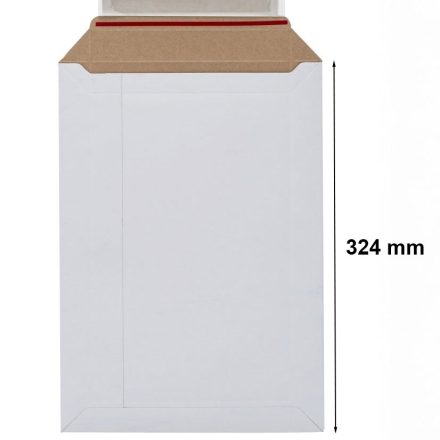 Kartónová obálka C4 určená k odeslání 229x324 mm bílé s popruhem a kopí