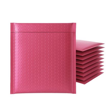 Kovové ochranné bublinové obálky 165x165 mm růžové 100 ks