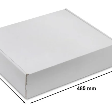 Kartónová deska 485x410x120 mm F427 bílá - módní krabička