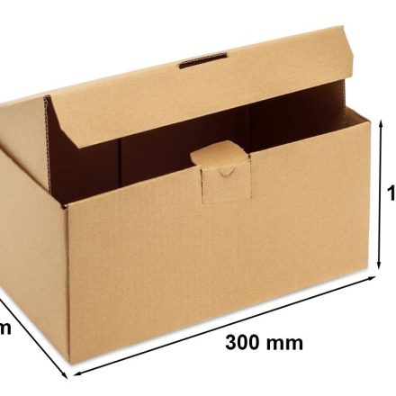 Kartónová deska 300x200x150 mm FEFCO 426 hnědá módní bedna