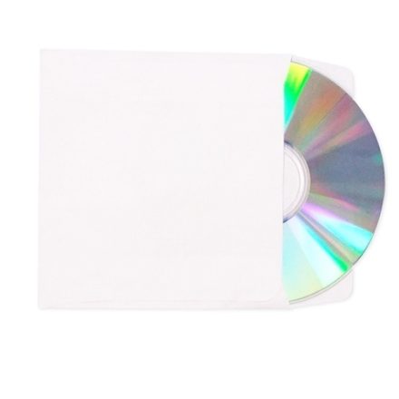 Krabice CD/DVD bílý papír bez okna 125 x 125 mm, 100 ks
