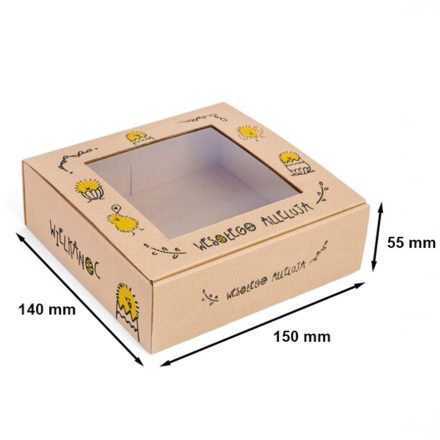 Krabice s oknem ALLELUJAVelikonoční obaly 150x140x55mm