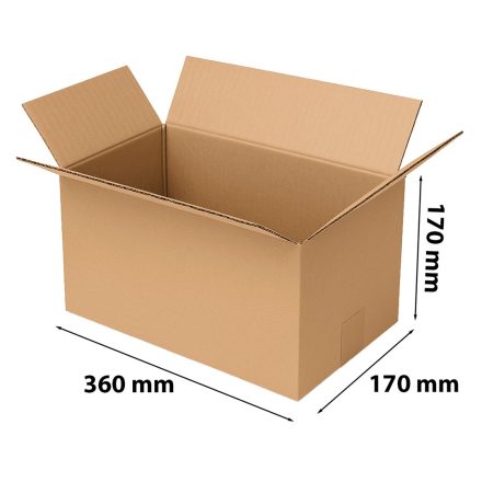 Krabička na klapky 360x170x170 mm hnědá 3-vražda