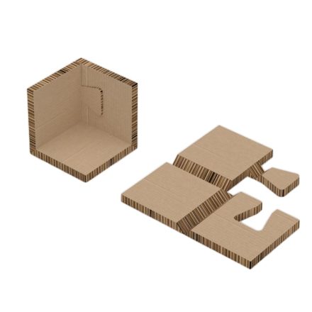 Nástěnný úhel rohu voštin 120x120x120 mm, oči 10 mm