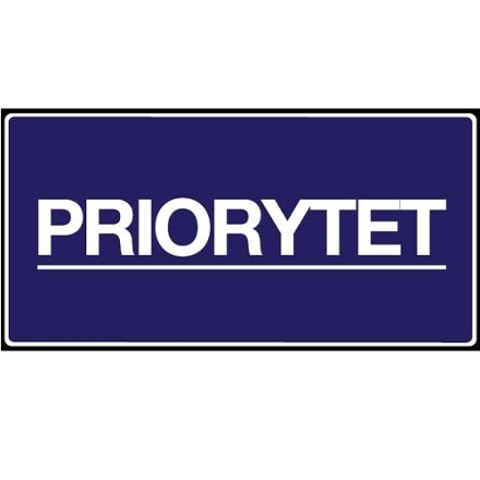 Nálepky PRIORYTET samolepicí štítky na obalech 100x50 mm 100 ks