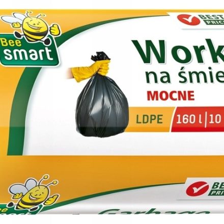 Bee Smart silné pytle na odpadky LDPE 160L černá 10 výrobky pro koše