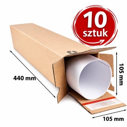 TubeBox Box 105x105x440mm Pohlednice pro plakáty 10 ks