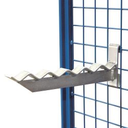 Vlnitá podpora ZSW-800.805 pro vozíky, 320 mm, nosnost 25 kg