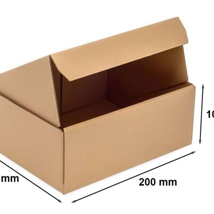 Kartónová krabička hnědá 200x150x100mm FEFCO 426