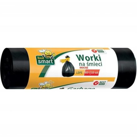 Bee Chytré pytle na odpadky černé LDPE 60L, balení 10 ks