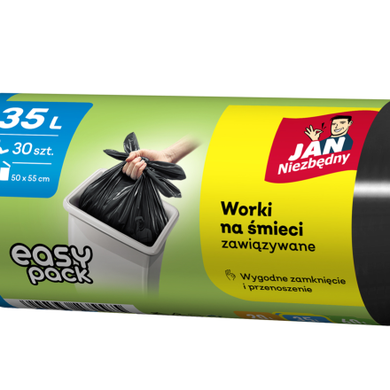 Potřebný Jan JN pytle na odpadky HD Easy-pack černý 35 l 30 ks