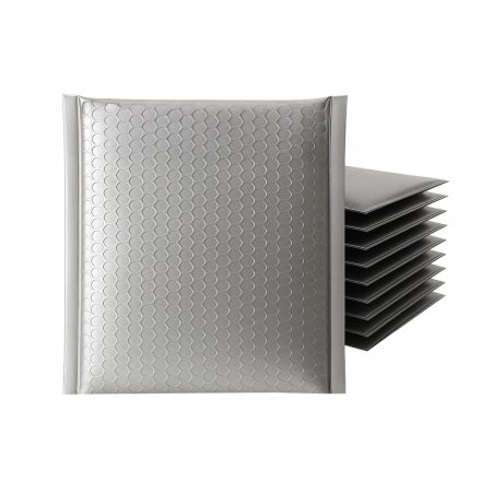 Stříbrné kovové bublinkové obálky 165x165 mm 100 zboží určené k odeslání