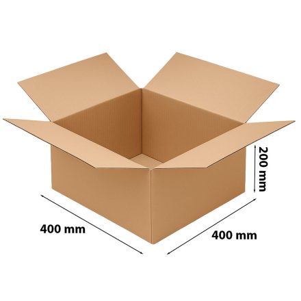 Krabička na klapky 400x400x200 mm, B wave box 360 g/m2