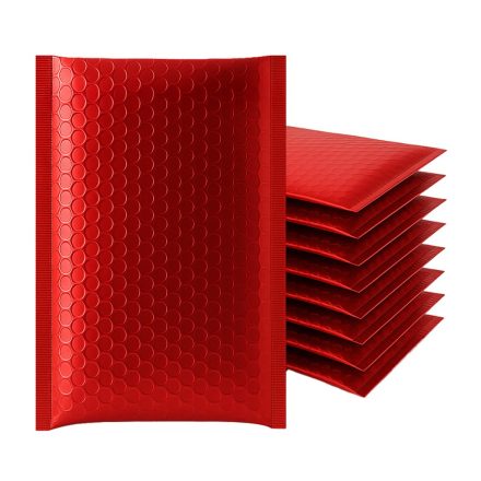 Červené kovové bublinové obálky 270x360 mm, 100 ks