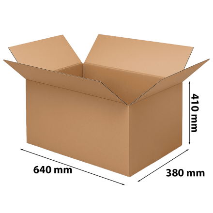 Papírová krabička balení InPost Gibarit C 640x380x410 mm vlna B 420 g