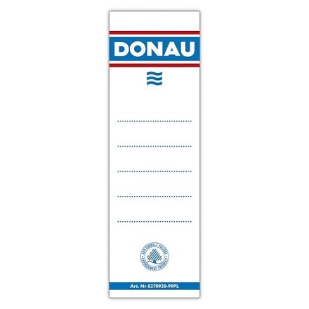 Donau oboustranné lepicí etikety pro pojivo 75mm 20ks