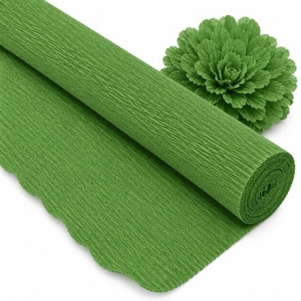 Italský krep 180g zelená lahvička 50x250 cm floristický papír