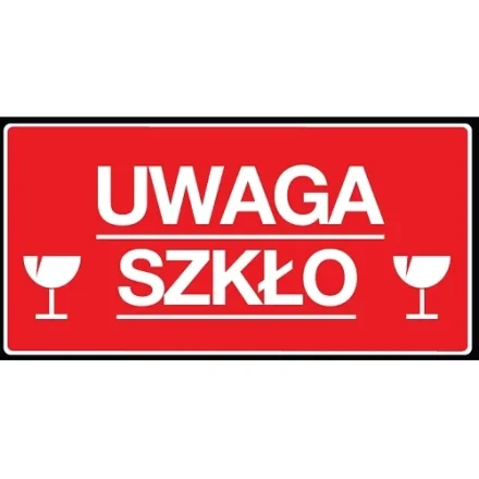 Výstražné nálepky Note Glass 2 gslečny 100x50mm 100ks role