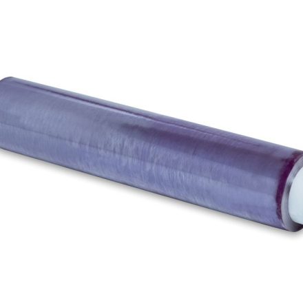 Potravinová fólie PVC pro potraviny na rolích 450 mm x 180 m fialová 8 um