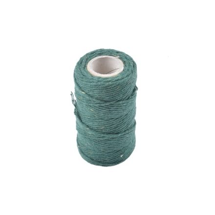 Zelená bavlněná šňůra 2 mm 70 m na cívkách 100 g