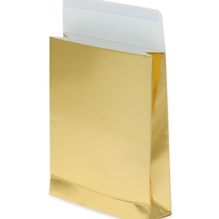 Obálka zlaté dárkové karty 80x120x30 mm 220 g 10 ks