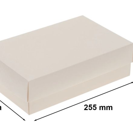 Kartónová krabice bílá L 255x160x75 mm