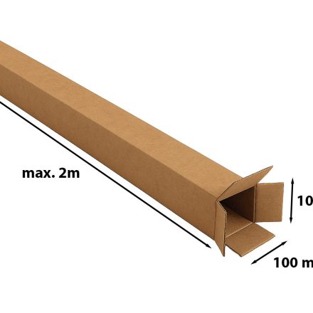 Teleskopická krabička 100x100 mm s 2 m, plakát a ruleta balení