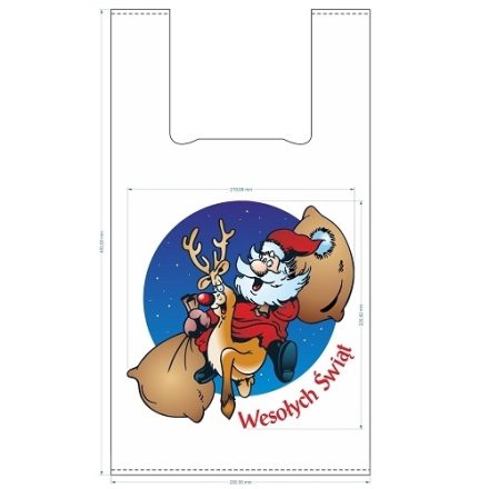 Reklamy na vánoční fólie HDPE 24x44 cm, 200 ks pro dárky