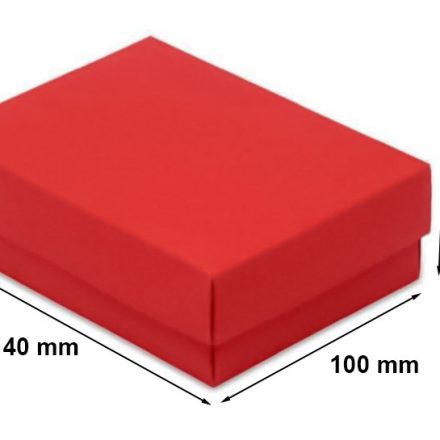 Kartónová dekorativní krabička A6 140x100x47 mm Červená S