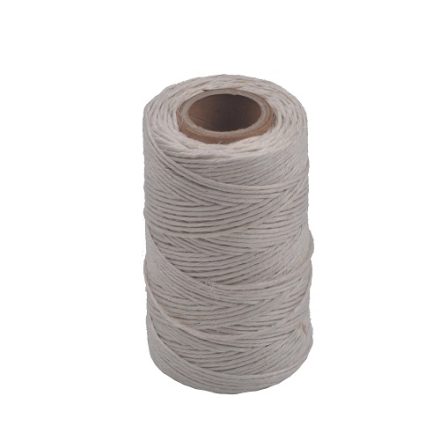 Bílé lesklé lněné nitě 2 mm šití a ruční práce 100 m 100 g