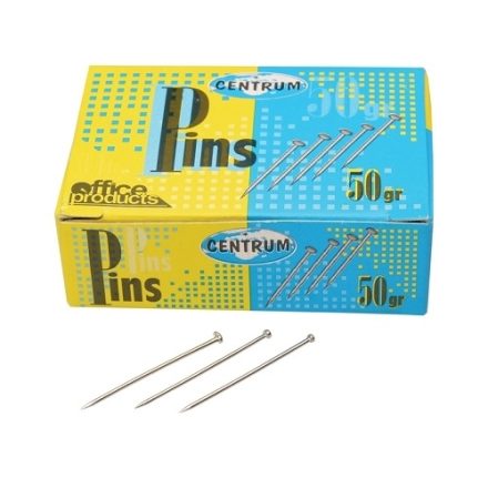 Kancelářské špendlíky z pozinkovaného kovu 26 mm na papír, 50 g