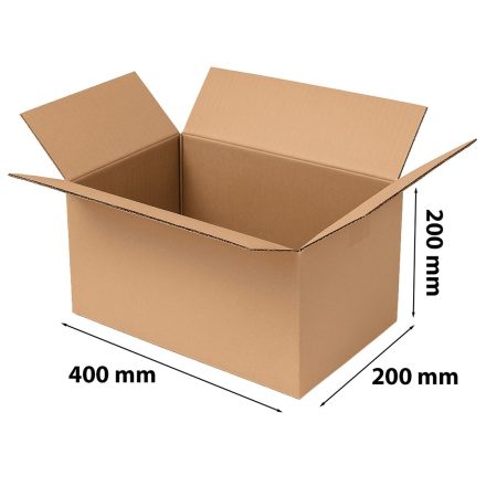 Kartónová deska 400x200x200 mm, paletová krabička 3-Bronzová vrstva