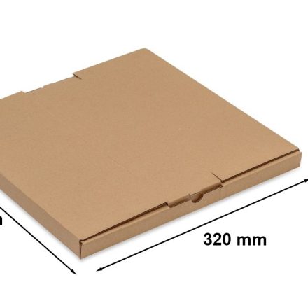 Krabička na vinylové desky, krabička 320x320x20mm hnědá