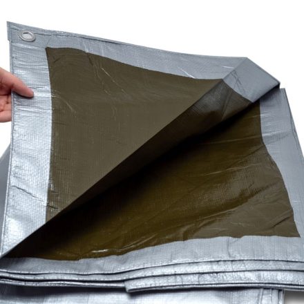 Ochranný kryt PE 5x6 m stříbro 130 g/m2 voděodolný UV