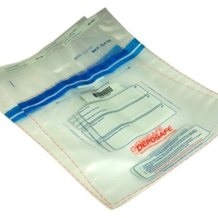 Bezpečný sáček pro mince Depositafe 9,3 kg 270x290+80+30 100 ks