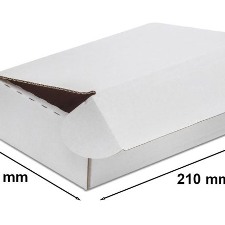 Kartónová krabička F427 bílá A5, módní krabička 210x155x65 mm