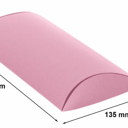 Box dekorativní polštář M růžový kartonový prášek 210x135x40 mm