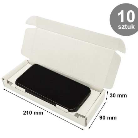 Kartónová deska 210x90x30mm Doručení bílé do telefonu 10 ks