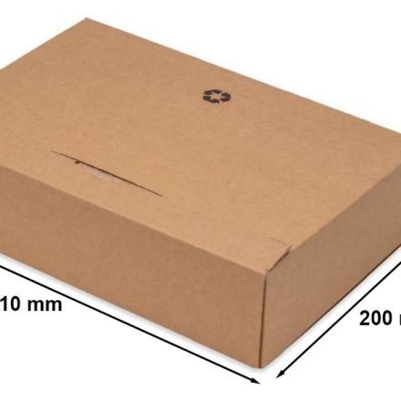 Fix box A4 kartonová krabička s fólií 310x200x65mm hnědá