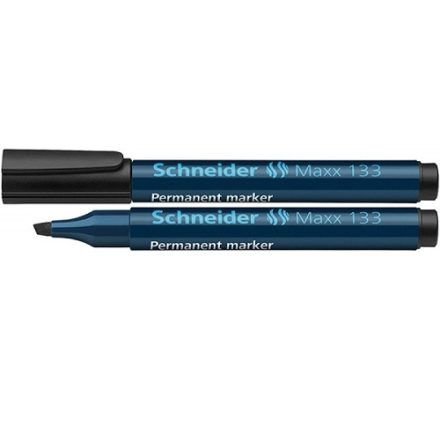 Marker Permanent Schneider Maxx 133 zkosené 1-4 mm Černá vodotěsná