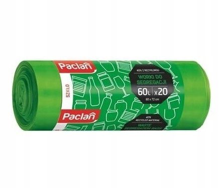 Pytel ze skleněných segregací 60 l, 20 gReen ks LDPE